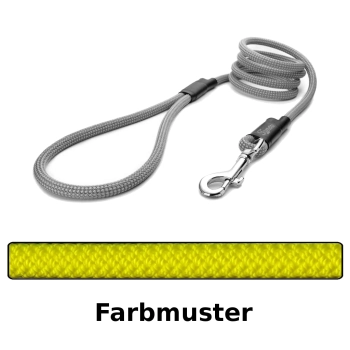 klassische Hundeleine - M - 145cm - gelb